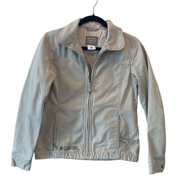Columbia Jacket Beige Canvas Small - Picture 1 of 4